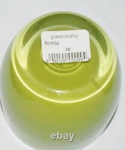 Glassybaby Set Of 2 Votive Candle Holders Eggplant & Fertile NIB