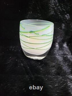 Glassybaby Seventy Six Seahawks Blown Glass Candle Voltive Holder New Limited