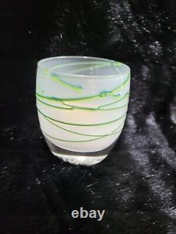 Glassybaby Seventy Six Seahawks Blown Glass Candle Voltive Holder New Limited