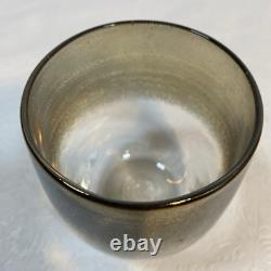 Glassybaby Silver Lining with Triskelion Hand Blown Glass Votive Candle Holder