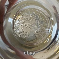 Glassybaby Silver Lining with Triskelion Hand Blown Glass Votive Candle Holder