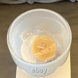 Glassybaby Sisterhood Hand Blown Glass Candle Holder Abstract Art White Pink Bl