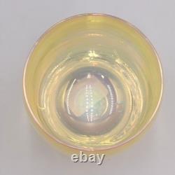 Glassybaby Soul Hand Blown Glass Votive Candle Holder Iridescent Yellow 1335