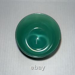 Glassybaby Strength Hand Blown Votive Candle Holder withSticker Green Simple
