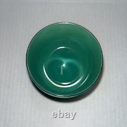 Glassybaby Strength Hand Blown Votive Candle Holder withSticker Green Simple