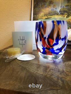 Glassybaby Stunning Firework Blown Glass? Candle Holder Limited And Sold Out