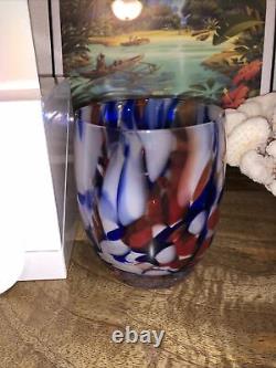 Glassybaby Stunning Firework Blown Glass? Candle Holder Limited And Sold Out