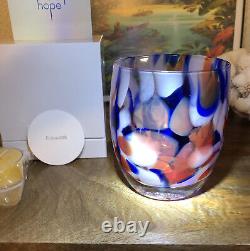 Glassybaby Stunning Firework Blown Glass? Candle Holder Limited And Sold Out