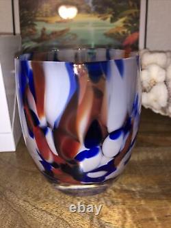 Glassybaby Stunning Firework Blown Glass? Candle Holder Limited And Sold Out