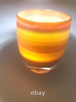 Glassybaby Stunning Jane's Caramel Hand Blown Votive Candle Holder Sold Out