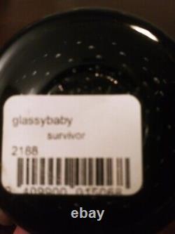 Glassybaby Survivor New in box- Hand-blown blue glass votive