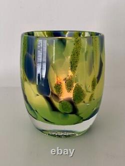 Glassybaby THRIVE Hand Blown Votive Candle Holder NEW in Box Limited Seahawks