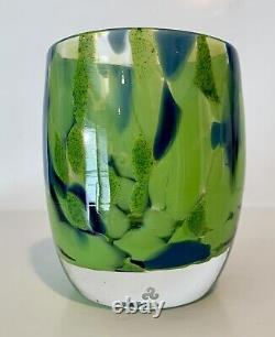 Glassybaby THRIVE Hand Blown Votive Candle Holder NEW in Box Limited Seahawks