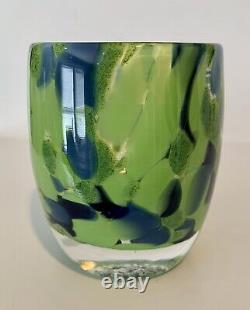 Glassybaby THRIVE Hand Blown Votive Candle Holder NEW in Box Limited Seahawks