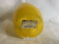 Glassybaby Taxi Votive Candle Holder RETIRED withsticker Rare #222