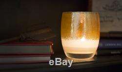 Glassybaby Tea Light Candle Holder Set of 3 Grace, Comfort, Wet Dog