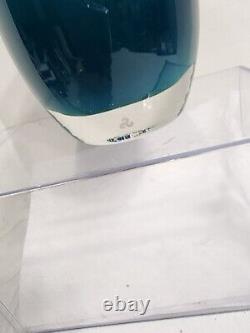 Glassybaby Teal Blue Votive Candle Holder Hand Blown Glassy Baby