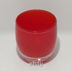 Glassybaby Tealight Candle Holder LOVE Handblown Art Glass