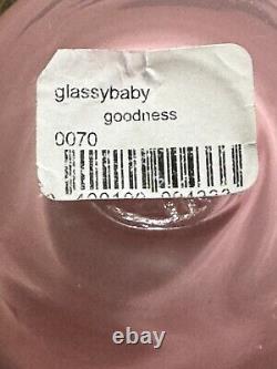 Glassybaby Triskelion Pink Goodness Opaque Votive Hand Blown Candle Holder