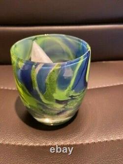 Glassybaby Votive Candle Holder Seahawks Thrive Rare MIB MUST HAVE