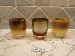 Glassybaby Votive Candle Holder (Set of 3) Precious Cargo withBox New Cond