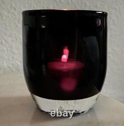 Glassybaby Votive Candle Holder WICKED Black Opaque Handblown NEW