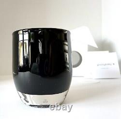 Glassybaby Votive Candle Holder WICKED Black Opaque Handblown NEW