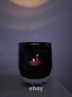 Glassybaby Votive Candle Holder WICKED Black Opaque Handblown NEW