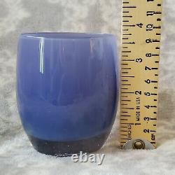 Glassybaby Votive Candleholder Handblown USA Triumph Purple Violet Candle Holder