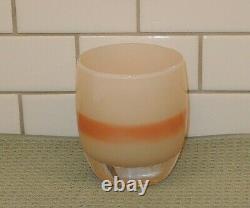 Glassybaby Warm & Fuzzy Glass Candle Holder Fall Colors EUC