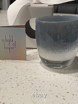 Glassybaby candle-Above The Clouds Again- Stickered, With Box, & Circle Card