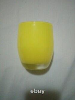 Glassybaby candle holder CANARYyellow. Retired color