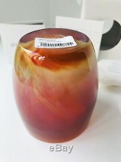 Glassybaby glass candle votive holder HOROSCOPE pink orange yellow red NEW withbox