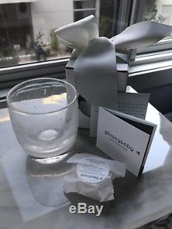 Glassybaby glass candle votive holder MOONSTRUCK clear glows NEW LIMITED EDITION