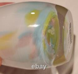 Glassybaby intuition Votive Candle Holder Petals Beautiful Multicolor