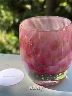 Glassybaby pink glitter'evenstar' (new in box, out of stock online)