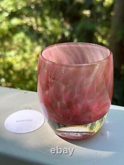 Glassybaby pink glitter'evenstar' (new in box, out of stock online)