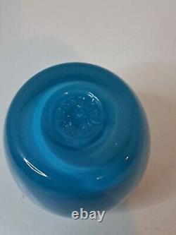 Glassybaby pre-triskelion, Teal Blue handblown candle votive Glassy Baby