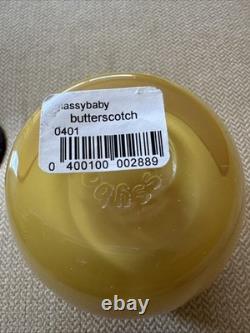 Glassybaby vintage Votive Candle Holder Butterscotch Pre-trisk