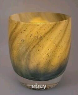 Glasybaby/Seattle Seahawks 2018 Hawks Nest Art Glass Candle Holder