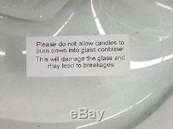 Global Views Abra 2 Lite Glass Tube Candle Holder NWT