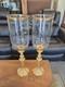 Global Views Estate Hurricane Candle Holders Etched Starburst Glass Globe
