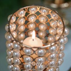 Gold 56 or 36 Candelabra CANDLE HOLDER Centerpiece Crystal Chains Party Home