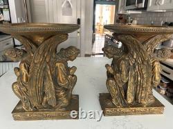 Gold Angel display set for flowers or candles
