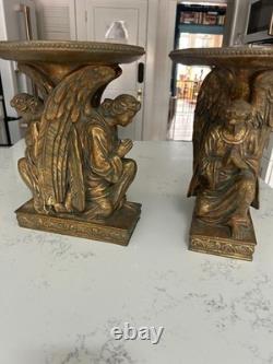 Gold Angel display set for flowers or candles