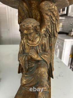 Gold Angel display set for flowers or candles