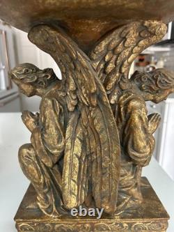 Gold Angel display set for flowers or candles