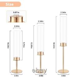 Gold Candle Holders Set of 6 for Glass Taper Candle Holders, Hurricane Candles Gold Candle Holders Set of 6 for Glass Taper Candle Holders, Hurricane Candles