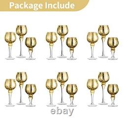 Gold Candle Holders Votive Candle Holder 6 Sets (18 Pcs) Glass Tealight