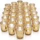 Gold Glass Votive Candle Holders 36-pack